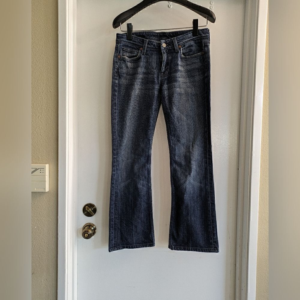 7s jeans for all mankind flynt blue, size 28. Inseam 28 inches